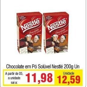 Spani Atacadista Chocolate em po soluvel Nestle 200g un oferta