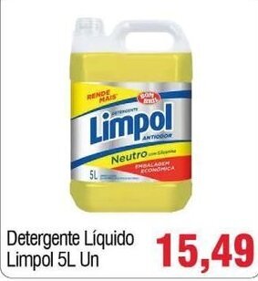 Spani Atacadista Detergente liquido Limpol 5L un oferta