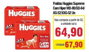Spani Atacadista Fraldas Huggies Supreme Care Hiper oferta