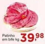 Rossi Supermercado Patinho em bife 1kg oferta