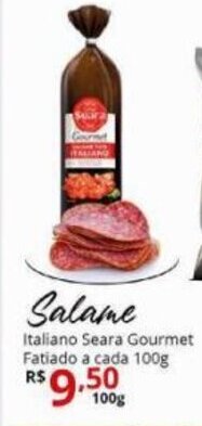 Ricoy Supermercados Salame Italiano Seara Gourmet Fatiado a cada 100g oferta