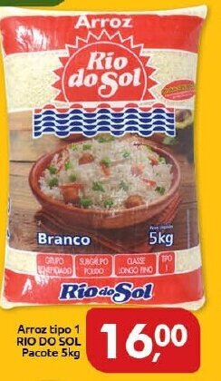 Supermercados Nori Arroz Tipo 1 Rio Do Sol pacote 5kg oferta
