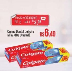 Mart Minas Creme dental colgate 180g oferta