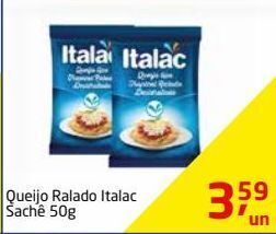 Tenda Atacado Queijo ralado italac 50g oferta