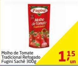Tenda Atacado Molho de tomate fugini tradicional 300g oferta