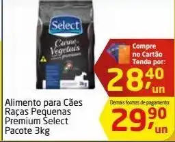 Comida para animais select 3kg