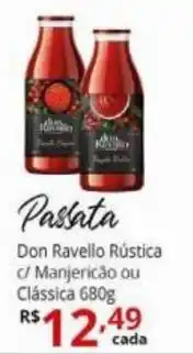 Passata Don Ravello Rustica c/ Manjericao ou Classica 680g