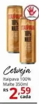 Pão de Mel Cerveja Itaipava 100% Malte 350ml oferta