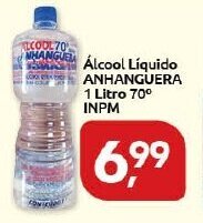 Alcool Liquido Anhanguera 1L 70 INPM