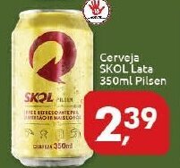 Supermercados Nori Cerveja Skol lata 350ml Pilsen oferta