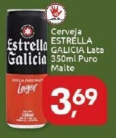 Supermercados Nori Cerveja Estrella Galicia lata 350ml Puro Malte oferta