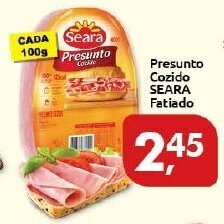 Supermercados Nori Presunto cozido Seara Fatiado 100g oferta