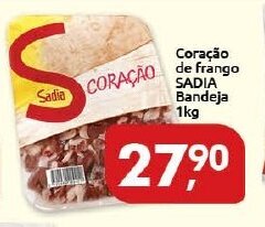 Supermercados Nori Coracao de Frango Sadia bandeja 1kg oferta