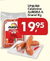 Supermercados Nori Linguica Calabresa Aurora a granel 1kg oferta