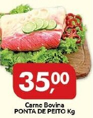 Supermercados Nori Carne Bovina Ponta de Peito 1kg oferta