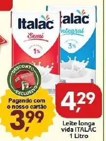 Leite Longa Vida Italac 1L