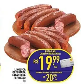 Mercantil Rodrigues Linguica Defumada Calabresa Perdigao 1kg oferta
