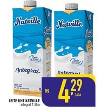 Mercantil Rodrigues Leite UHT Natville 1L oferta