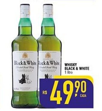Mercantil Rodrigues Whisky Black & White 1L oferta
