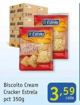 Nordestão Biscoito cream cracker Estrela 350g oferta