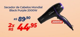 Atakarejo Secador de Cabelos mondial Black Purple 2000w oferta