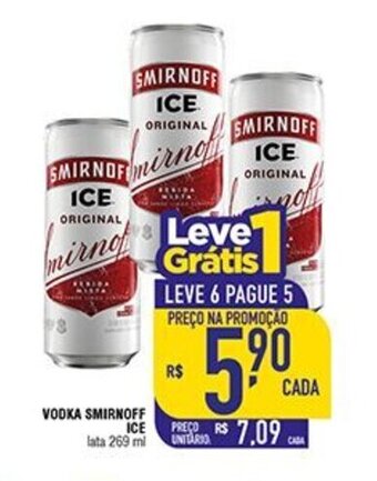 Mercantil Rodrigues Vodka Smirnoff Ice 269ml oferta