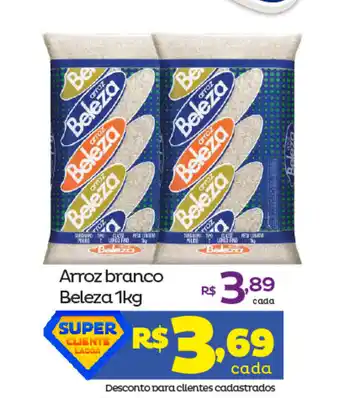 Super Lagoa Arroz Branco Beleza 1kg oferta