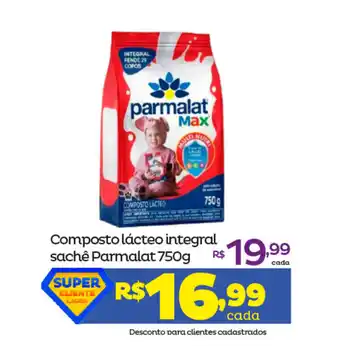 Super Lagoa Composto Lacteo Integral sache Parmalat 750g oferta