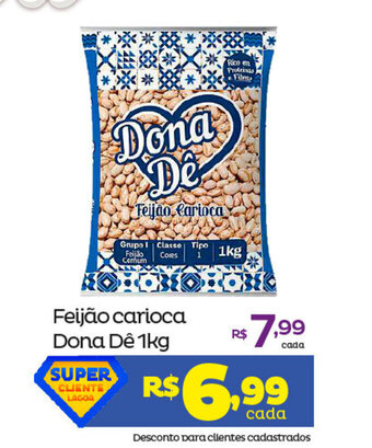 Super Lagoa Feijao Carioca Dona De 1kg oferta