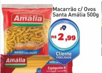 Tonin Superatacado Macarrão c/ ovos santa amália 500g oferta