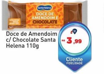 Tonin Superatacado Doce de amendoim c/ chocolate santa helena 110g oferta