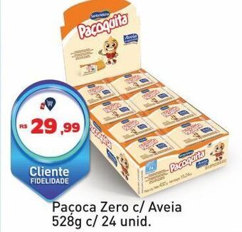 Tonin Superatacado Paçoca zero c/ aveia 528g c/ 24 unid. oferta