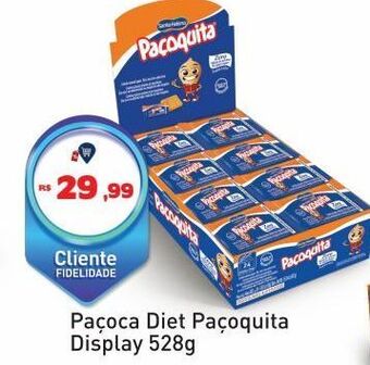 Tonin Superatacado Paçoca diet paçoquita display 528g oferta