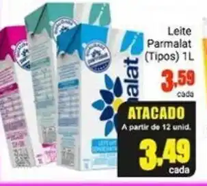 Barbosa Supermercados Leite Parmalat tipos 1L oferta