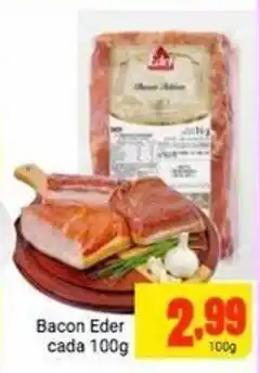 Barbosa Supermercados Bacon Eder cada 100g oferta