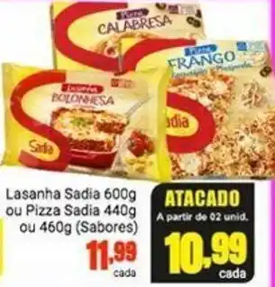 Lasanha Sadia 600g ou Pizza Sadia 440g ou 460g sabpres