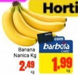 Barbosa Supermercados Banana Nanica 1kg oferta
