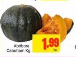 Barbosa Supermercados Abobora Cabotiam 1kg oferta