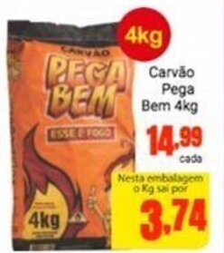 Carvao Pega Bem 4kg