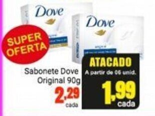 Barbosa Supermercados Sabonete Dove Original 90g oferta