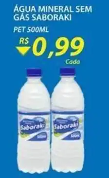 Assaí Atacadista Agua Mineral sem gas Saboraki 500ml oferta