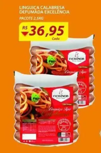Assaí Atacadista Linguica Calabresa Defumada Excelencia 2.5kg oferta