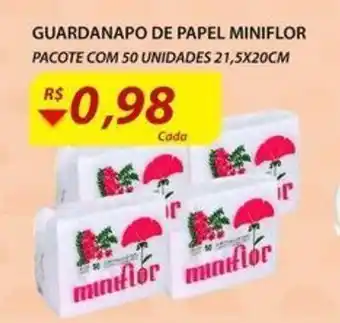 Assaí Atacadista Guardanapo de Papel Miniflor oferta