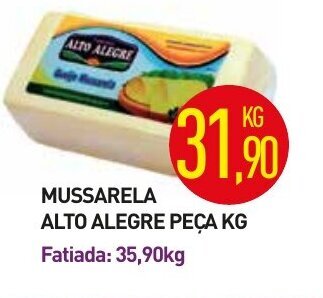 Mussarela Alto Alegre peca 1kg