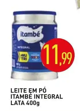 Calvo Atacadista Leite em po Itambe integral lata 400g oferta