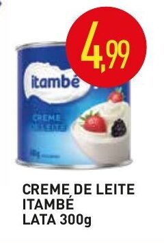Calvo Atacadista Creme de Leite Itambe lata 300g oferta