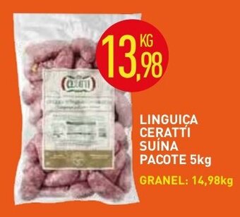 Calvo Atacadista Linguica Ceratti Suina pacote 5kg oferta
