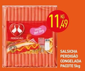 Calvo Atacadista Salsicha Perdigao Congelada pacote 5kg oferta
