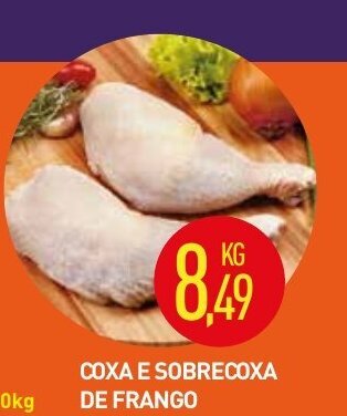 Calvo Atacadista Coxa e sobrecoxa de Frango 1kg oferta
