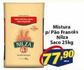 Vencedor Atacadista Mistura p/ Pao Frances Nilza saco 25kg oferta